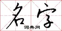 名字怎么写好看